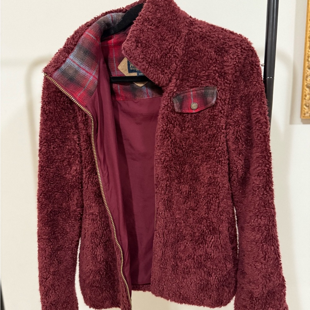 Pendleton Maroon Teddy Jacket
